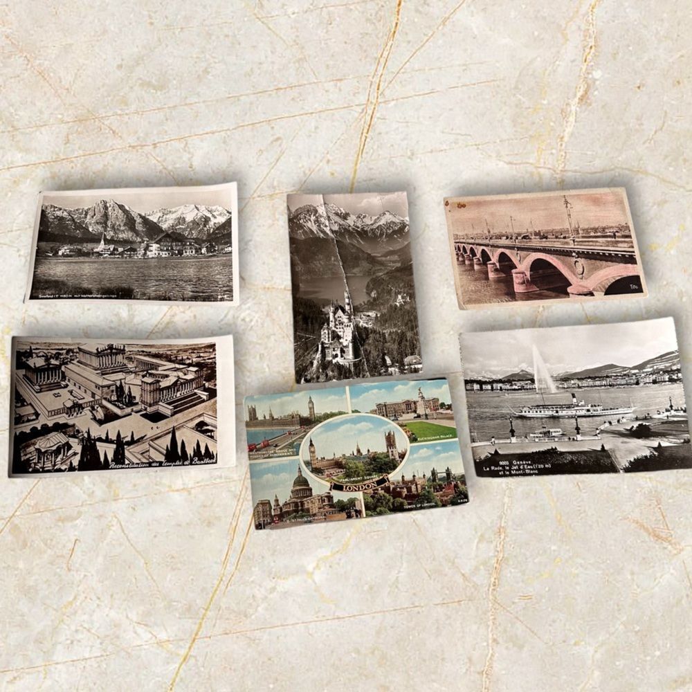 Vintage 50s European Vacation Postcard Collection